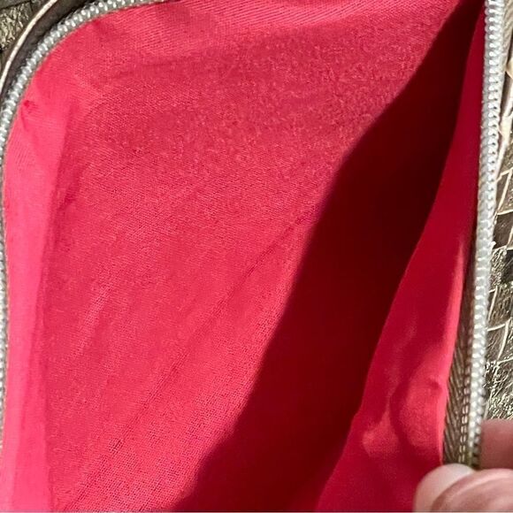 NWT  Elliott Lucca INTRECCIO Woven Metallic Shoulder Bag Tote Pewter Gold Silver - Picture 13 of 14